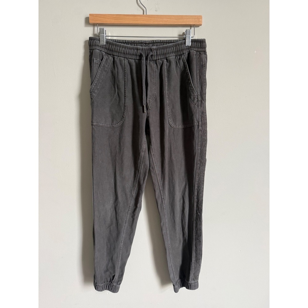 Athleta Farallon Jogger Pants Charcoal Gray Organic Cotton Size 4